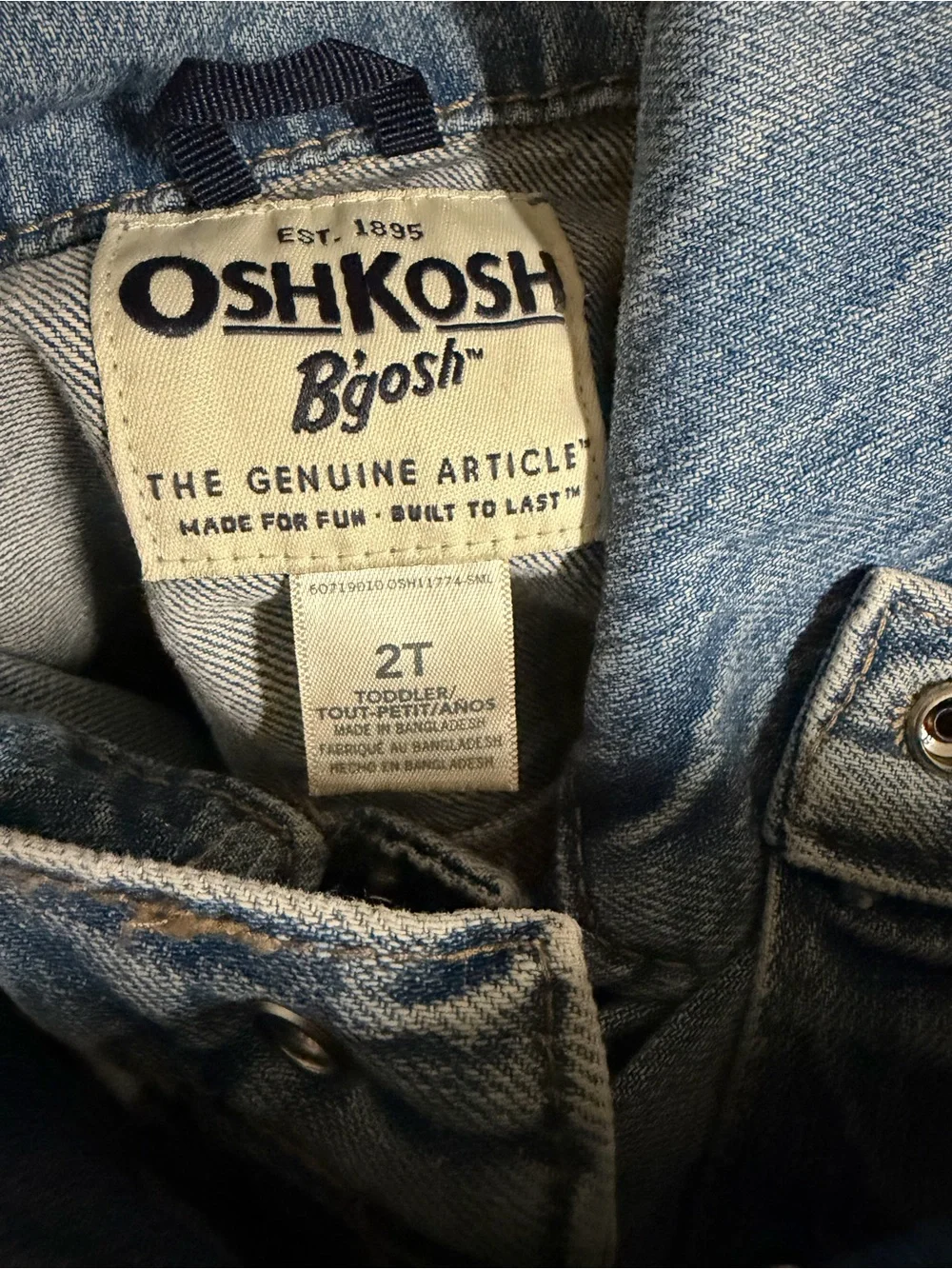 OshKosh B'gosh and first impression Denim Jean Jacket Bundle-Size 2t 24m